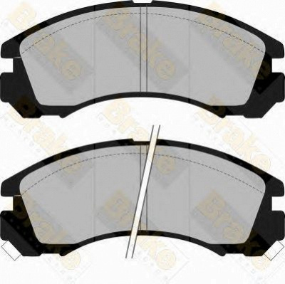 BRAKE ENGINEERING pa945 -  Комплект тормозных колодок, дисковый тормоз